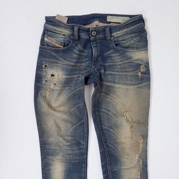 Diesel Getlegg slimskinny low waist wash 0609C stretch denim jeans - Picture 10 of 11